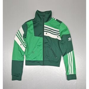Adidas Danielle Cathari Deconstructed Track Jacket Womens XS Green RARE